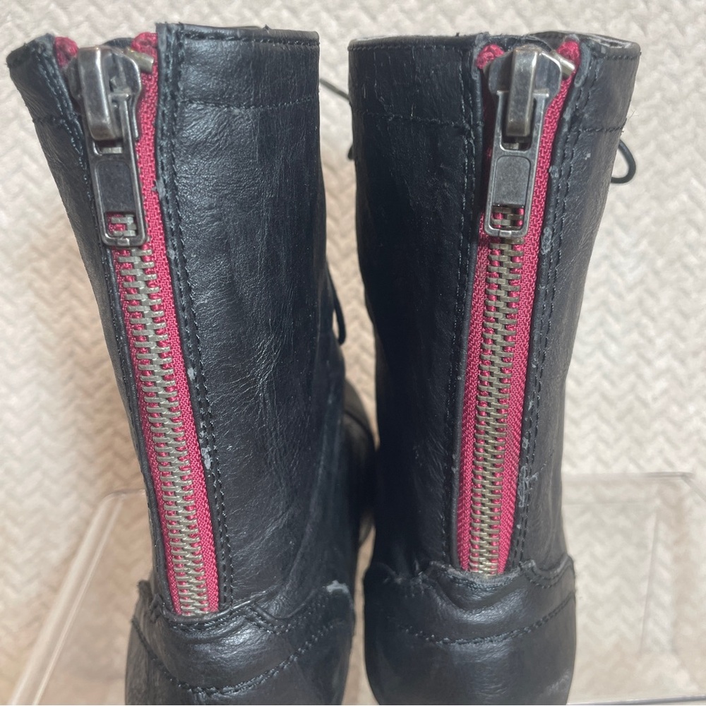 Madden Girl Black Lace-up‎ Combat Grunge Boots size 11 - Picture 6 of 11